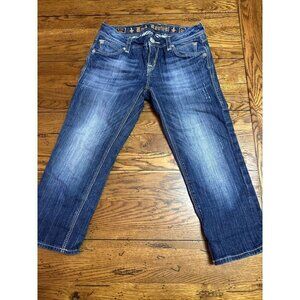 Rock Revival Jeans Womens 26 Hazel Capri Dark Wash J80